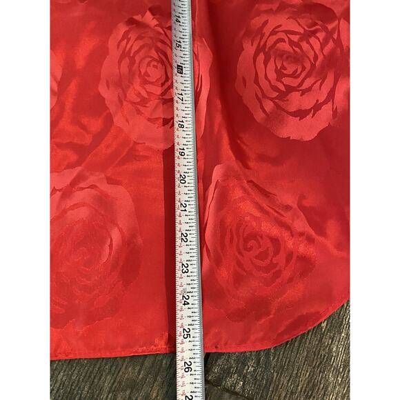 Red Rose VINTAGE NWT Mervyn’s Touche’ LA 80’s 90’s shirt Top M L ? - Picture 4 of 6